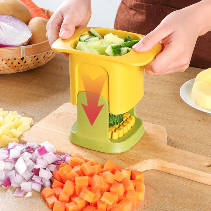 ChopMaster – Multifunktionaler Gemüseschneider & Pommes-Schneider mit Handdruckmechanismus | Karnz