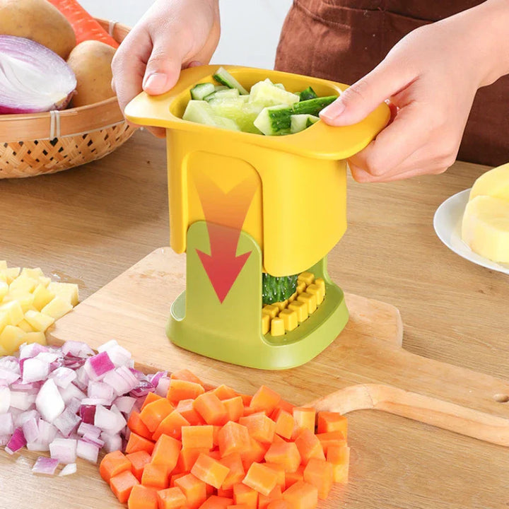 ChopMaster – Multifunktionaler Gemüseschneider & Pommes-Schneider mit Handdruckmechanismus | Karnz