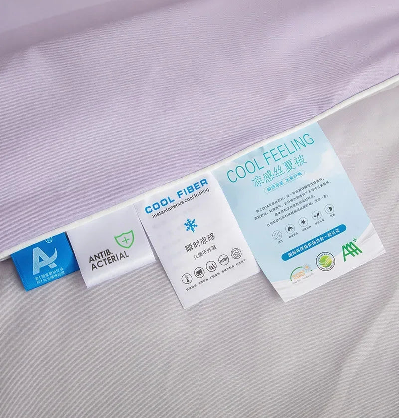 Air Condition Sommerdecke — Pure Color Eis-Seide Kühlende Decke, Leicht & Glatt Twin/Kingsize Bettdecke | Karnz