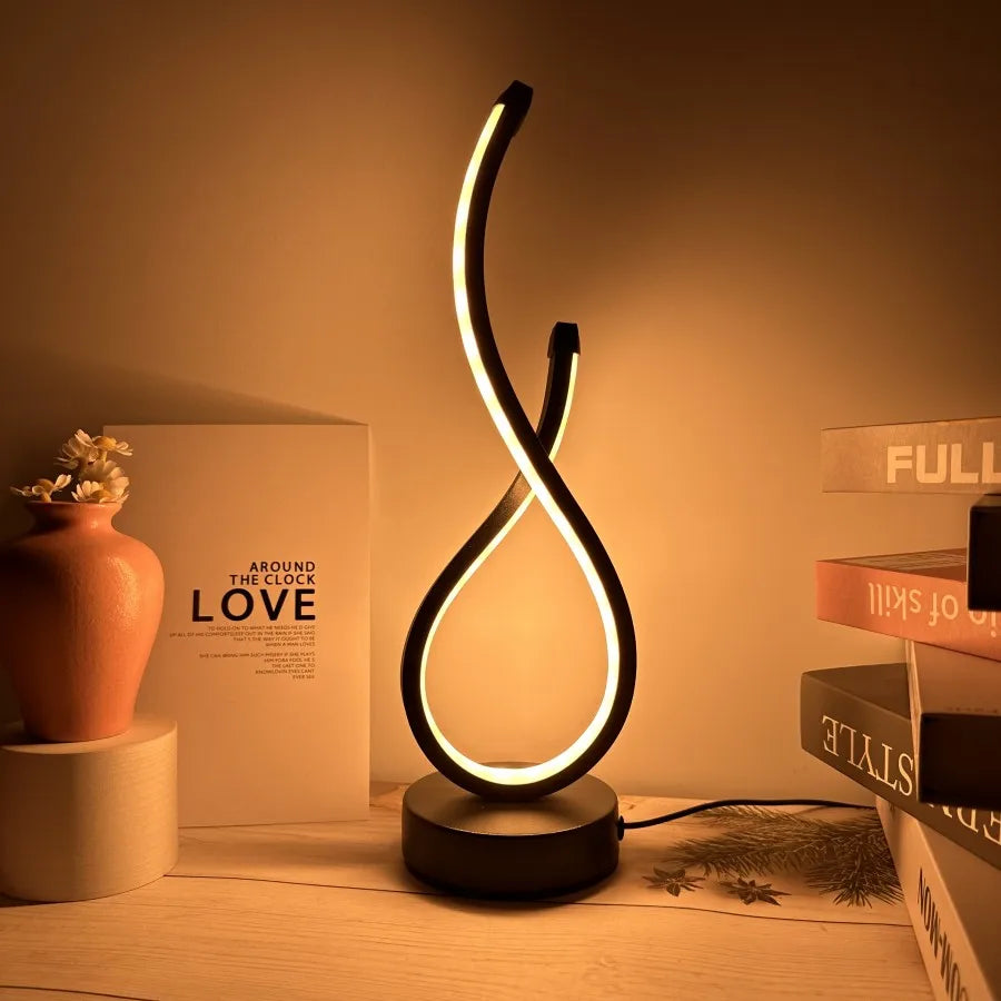 Karnz | Lumoara LED Tischlampe | Dimmbar | 3 Lichtfarben | Modernes Design