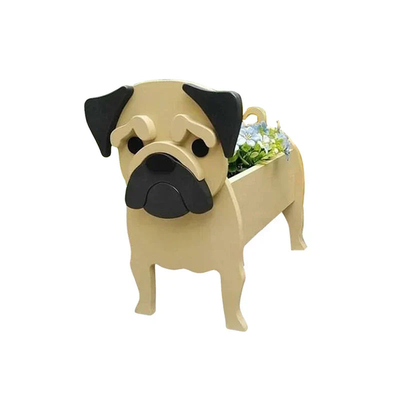 Blumentopf – Pfotenstark – Pflanzgefäß für Hunde – Verschiedene Rassen