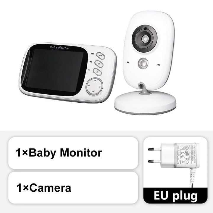 3,5-Zoll-Video-Babyphone mit Nachtsicht, Temperaturanzeige und Zwei-Wege-Audio