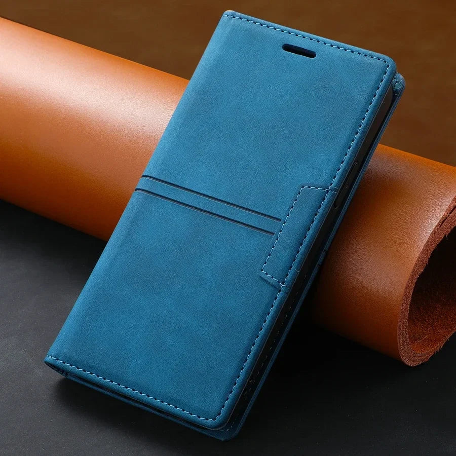 Karnz |  Leder Wallet Hülle Flip Case - Google Pixel
