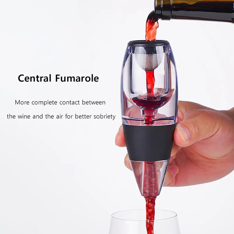 Weinbelüfter, Dekanter, Ausgießer, Set mit Filtern, Luftreiniger, Standdiffusor, Luftbelüfter, Sieb, Belüfter, Wein für die Esszimmer-Bar
