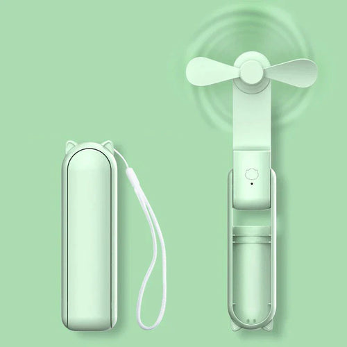 Faltbarer Mini-Handventilator mit Powerbank und Armband – FrisMee 2-in-1 | Karnz