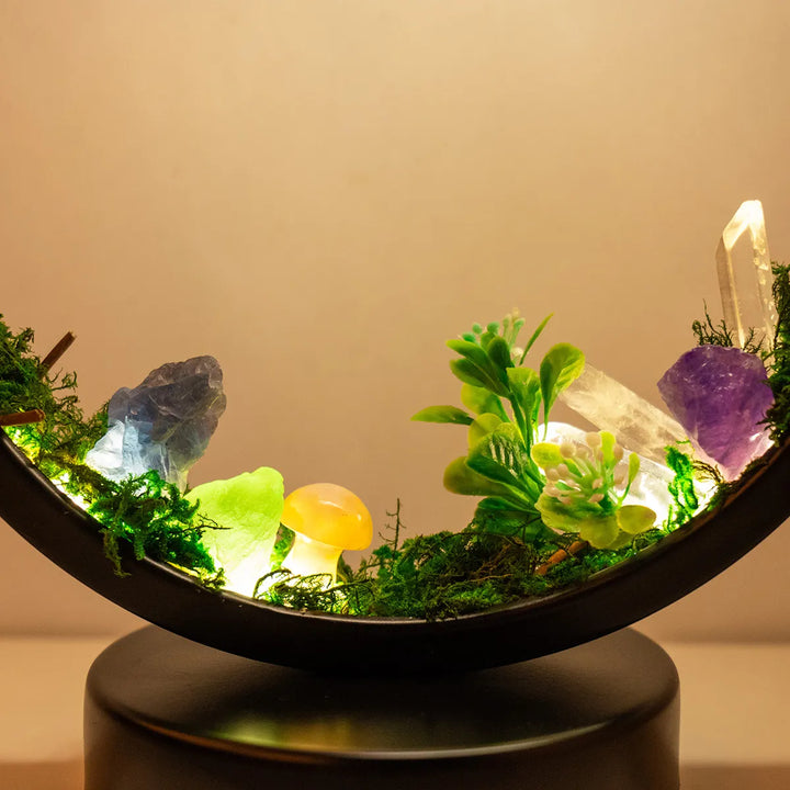 Natürliche Quarzwaldlampe