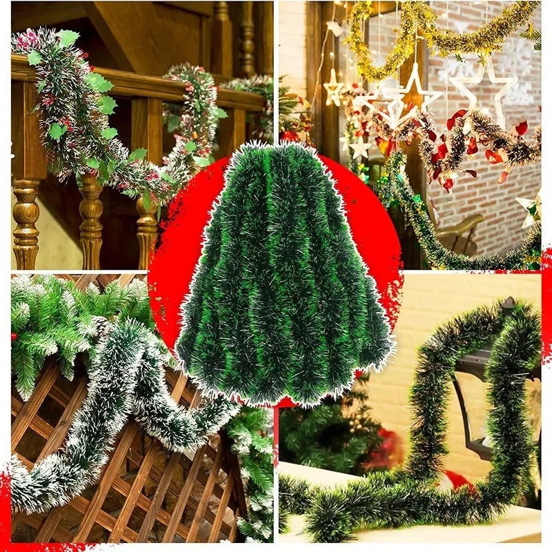 Weihnachtliche Deko Girlande – Künstliche Tannengirlande für Innen- und Außendekoration | Karnz