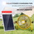 214-Zoll Tragbarer Wiederaufladbarer Tischventilator – Solar- und AC-betriebene Dual-Input für Zuhause, Camping und Angeln | Karnz