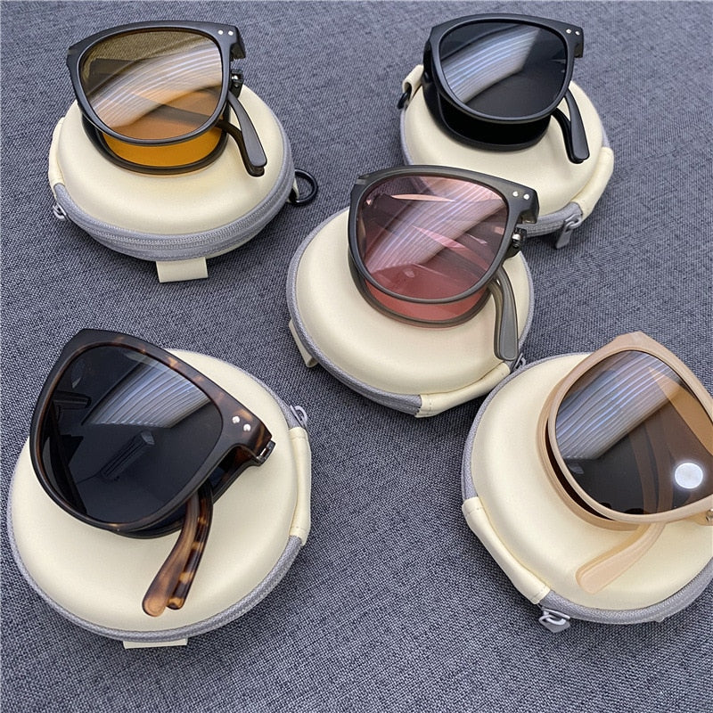 Karnz | Anti-UV faltbare Mode Flex klare Sicht Sonnenbrille