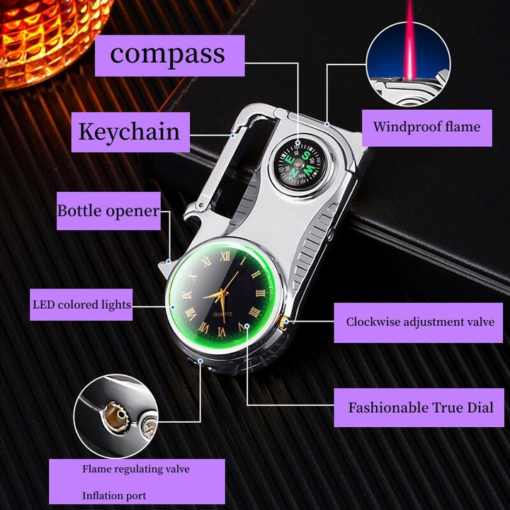 Compass Fire Camping Winddichter Feuerzeug Uhr | Karnz