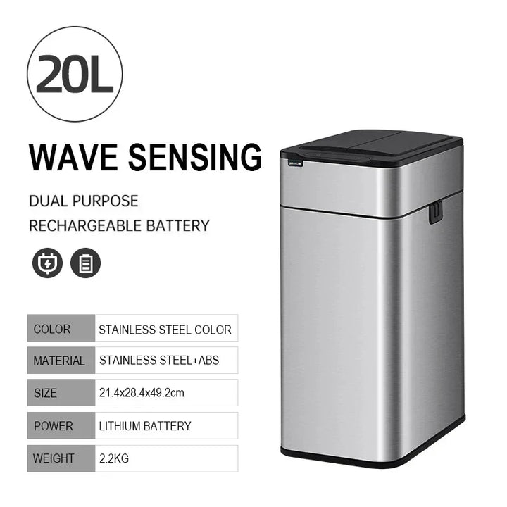 Karnz | Smart Edelstahl Automatischer Sensor Mülleimer