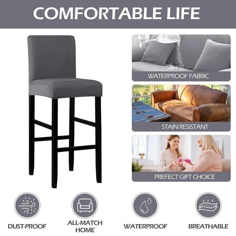 Barhocker Stretch Bezug