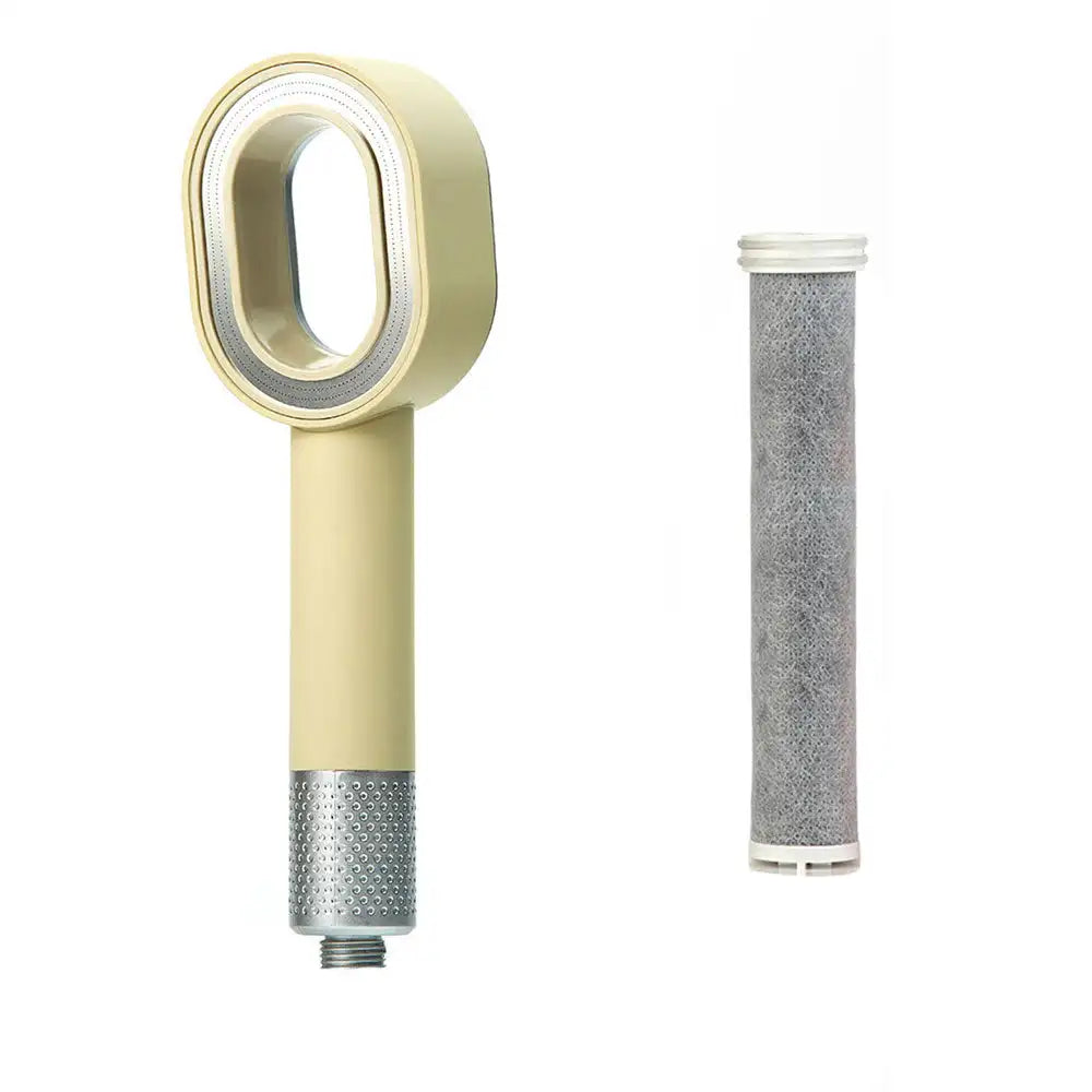 AquaGlow Beauty Filter Duschkopf – Hochdruck, wassersparend und gereinigtes Duschen – rundes Handmodell Karnz