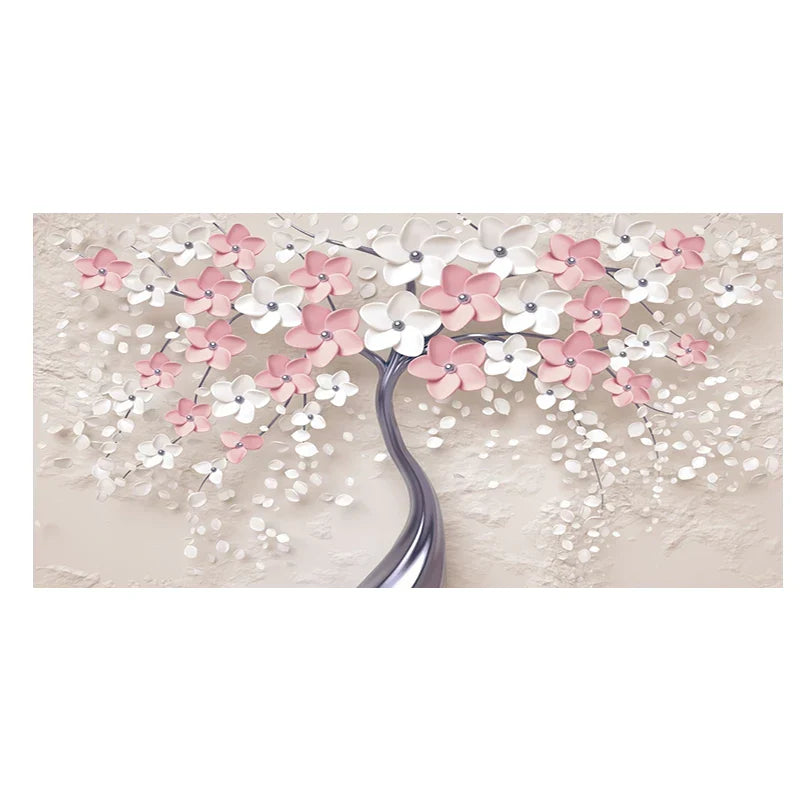 Abstract Floral Big Blossom Petal Tree Wandkunst Feine Kunst Leinwanddrucke Bild Für Wohnzimmer Schlafzimmer Salon Kunst Dekor | Karnz