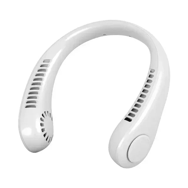 Tragbarer Mini-Hals-Hängelüfter – Tragbarer USB-Luftgekühlter Lüfter für Sommer, Outdoor-Sport, Laufen, Reisen, ohne Klingen-Design | Karnz