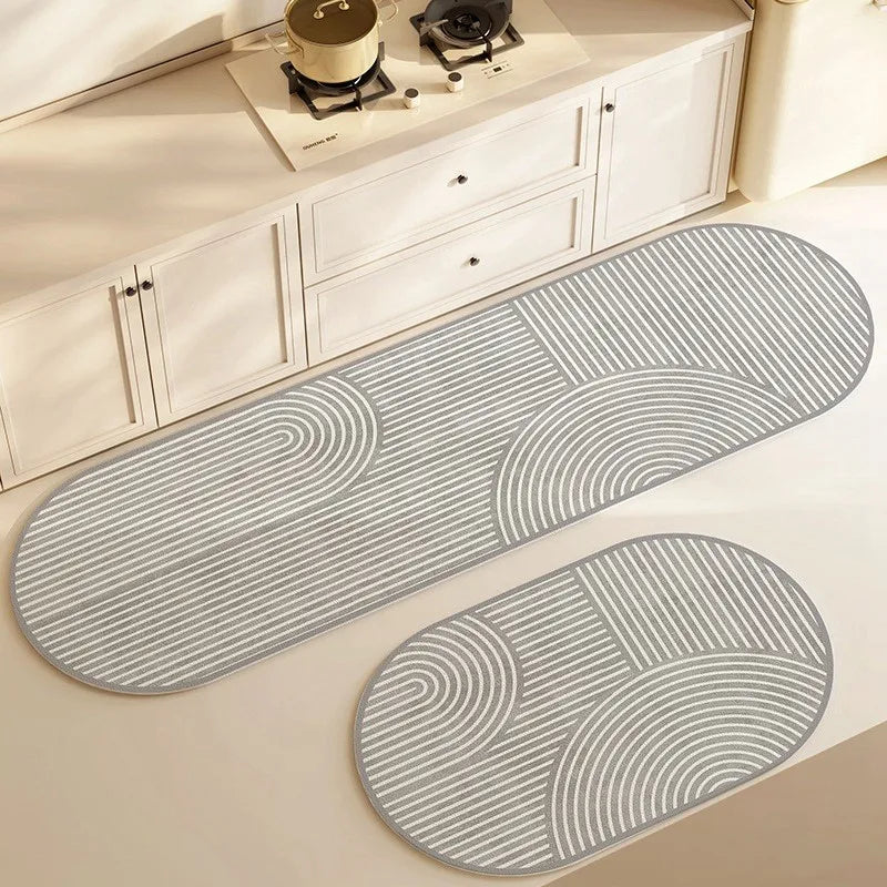SafeStyle Rutschfeste Matte für Zuhause – Modernes Design & Waschbares Kunstleder | Karnz