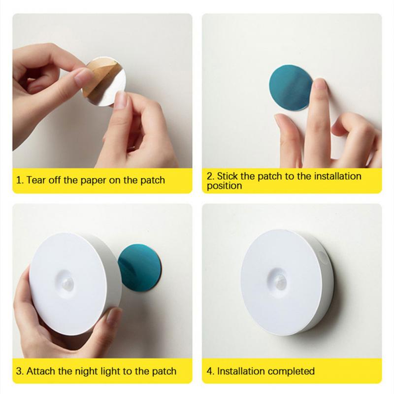 Sticky LED Bewegungsmelder Mini Nachttischlampe | Karnz
