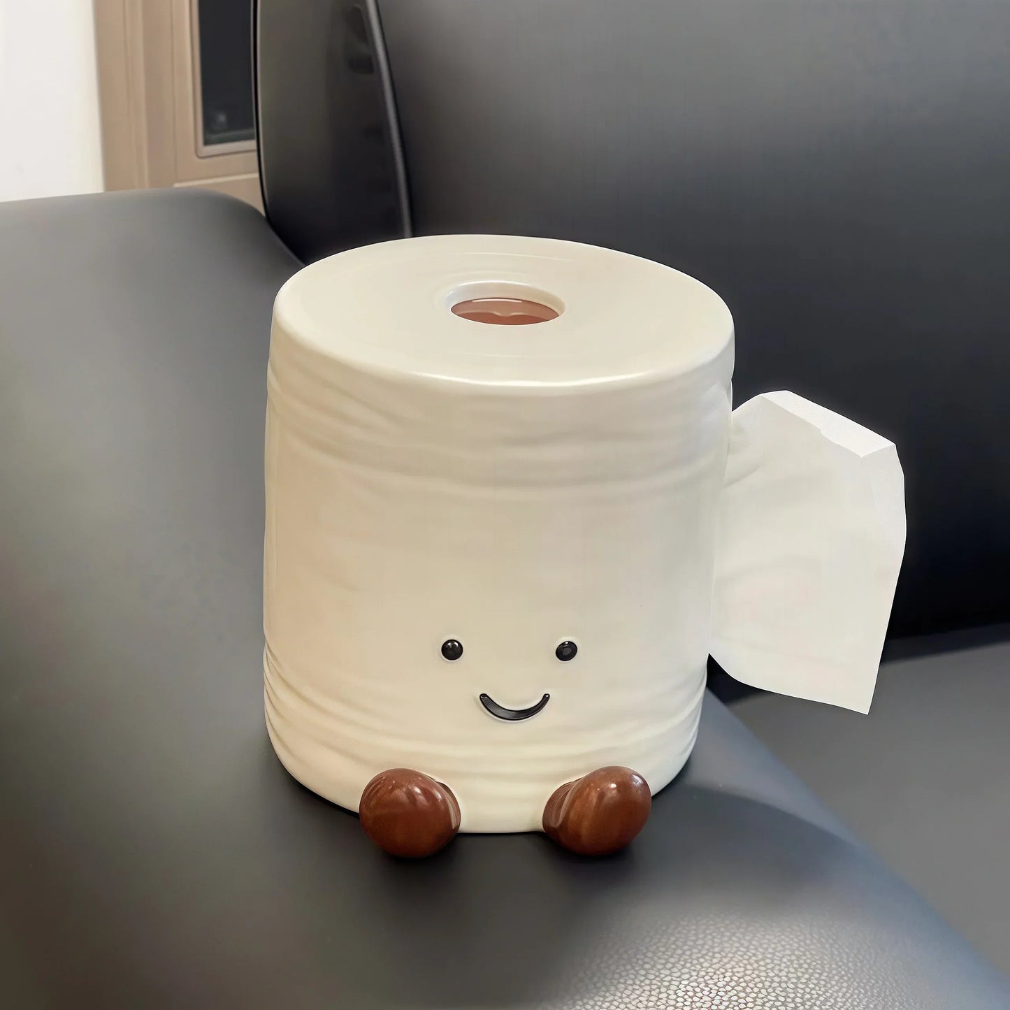 Smiley Toilettenpapier Gewebebox