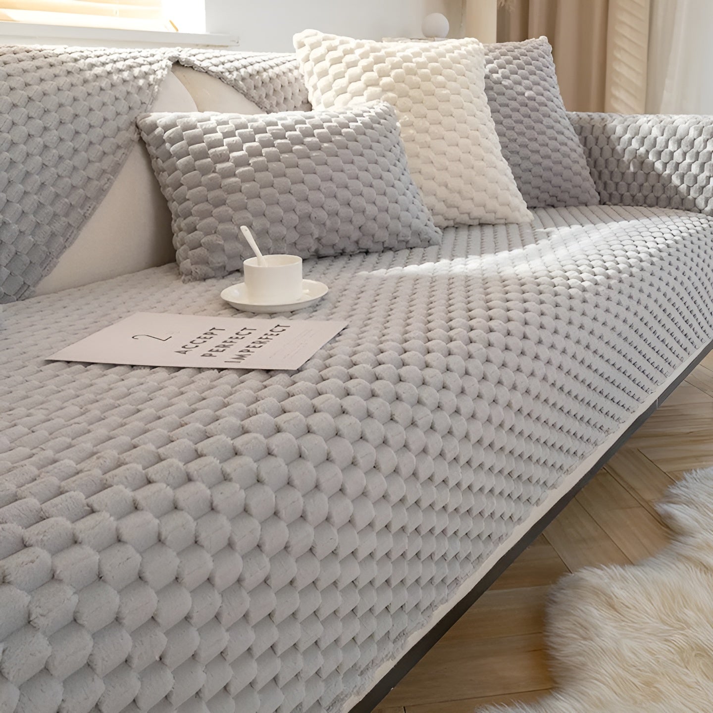 Luxuriöser Velours Sofabezug - VeluLuxe | Karnz