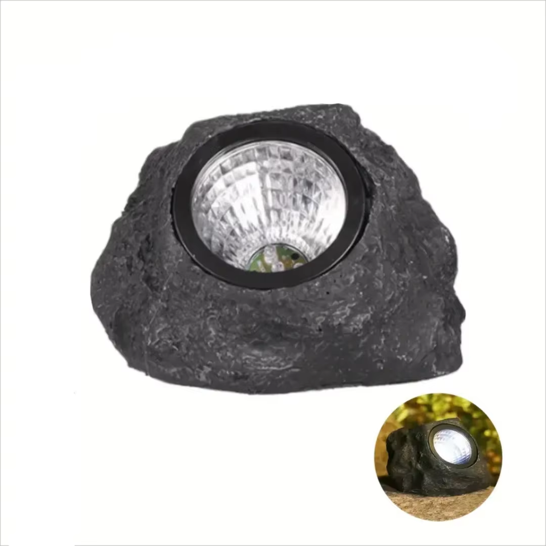 Solarbetriebener LED-Steinstrahler für die Gartengestaltung