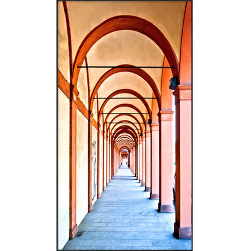 Moderne abstrakte minimalistische Bögen Architektur Wandkunst Fine Art Leinwanddrucke Bilder für Eingangsbereich Foyer Wohnzimmer Home Office Dekor | Karnz