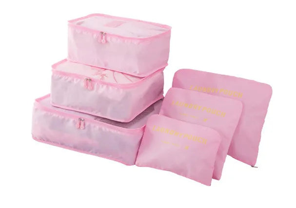 Karnz | TRAVORO Packwürfel Set | 6-teilig | Wasserdicht & Extra Volumen | Koffer Organizer für Herren