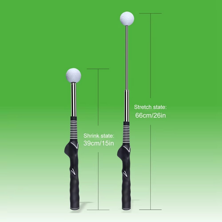 Golfschwungtrainer mit Klick-Feedback für Griffkraft und Schwungkorrektur