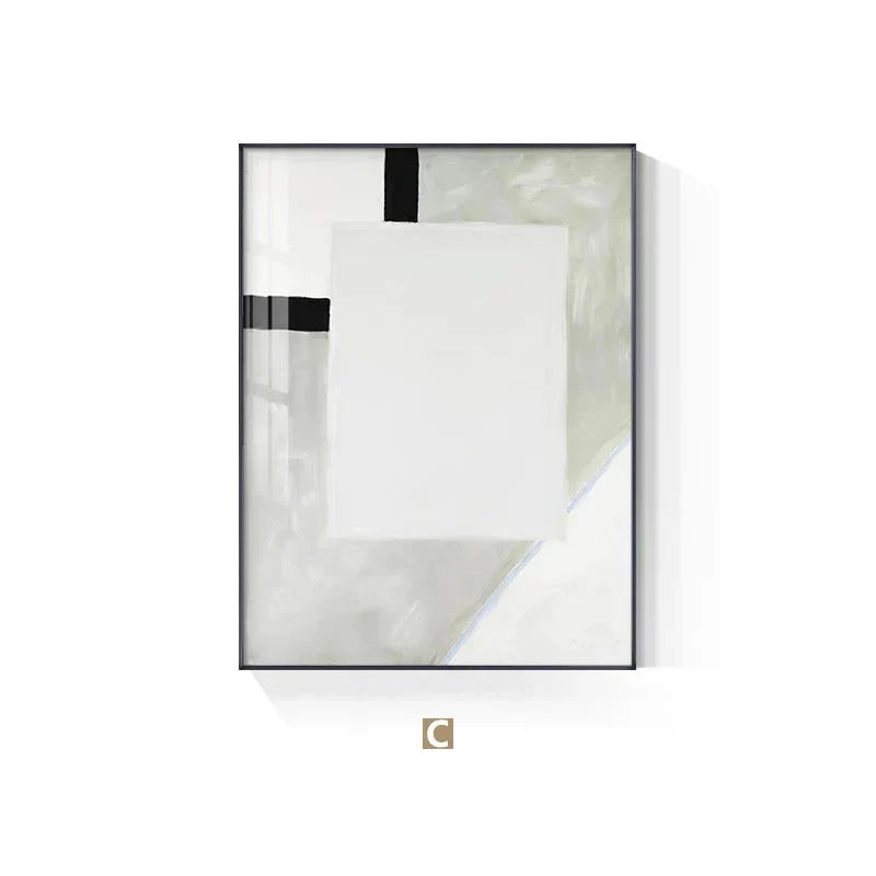 Minimalistische Beige-Grau-Farbblock abstrakte Wandkunst Fine Art Leinwanddrucke Bilder für moderne Wohnungen Wohnzimmer Schlafzimmer zeitgenössische Wohnkultur
