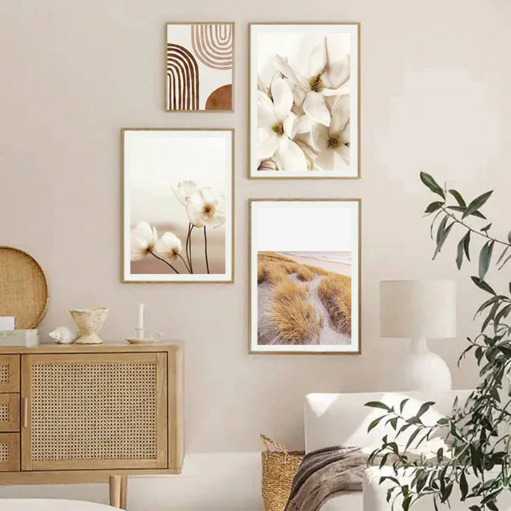 Einfache Natur Flora-Landschaft Galerie Wandkunst Fine Art Leinwanddrucke Minimalistische Nordic Bilder für das Wohnzimmer Skandinavische Wohnkultur | Karnz