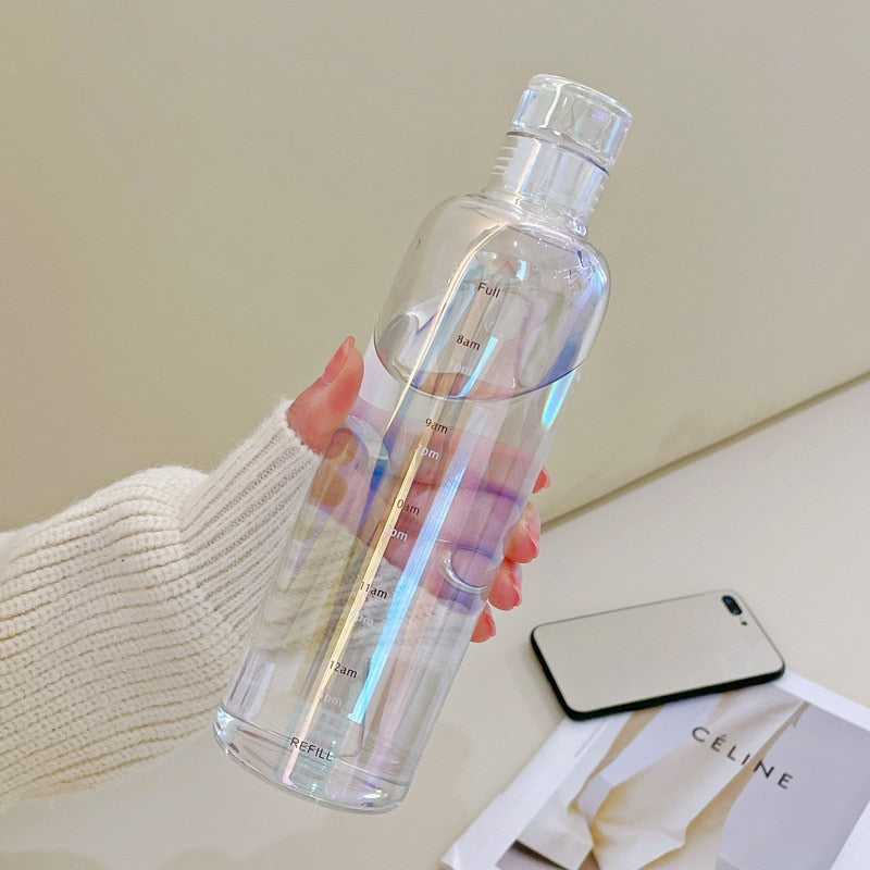 Karnz | Zeit Skala hitzebeständiger Glas Wasserflasche