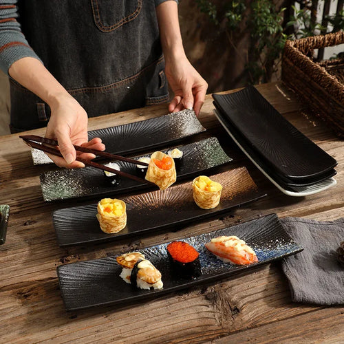 Minimalistische Sushi Teller Karnz