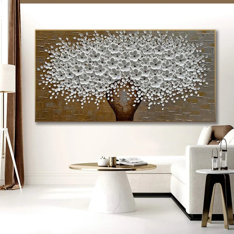 Moderne abstrakte Blumenbaum Wandkunst Fine Art Leinwanddrucke Große Größen Bilder Für Wohnzimmer Schlafzimmer Home Office Kunstdekoration | Karnz