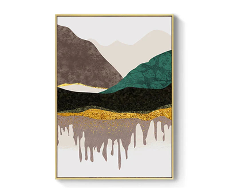 Abstrakte Berglandschaft Wandkunst Fein Kunst Leinwanddrucke Bilder für modernes Apartment Wohnzimmer Schlafzimmer Hotelzimmer Kunst Dekor | Karnz