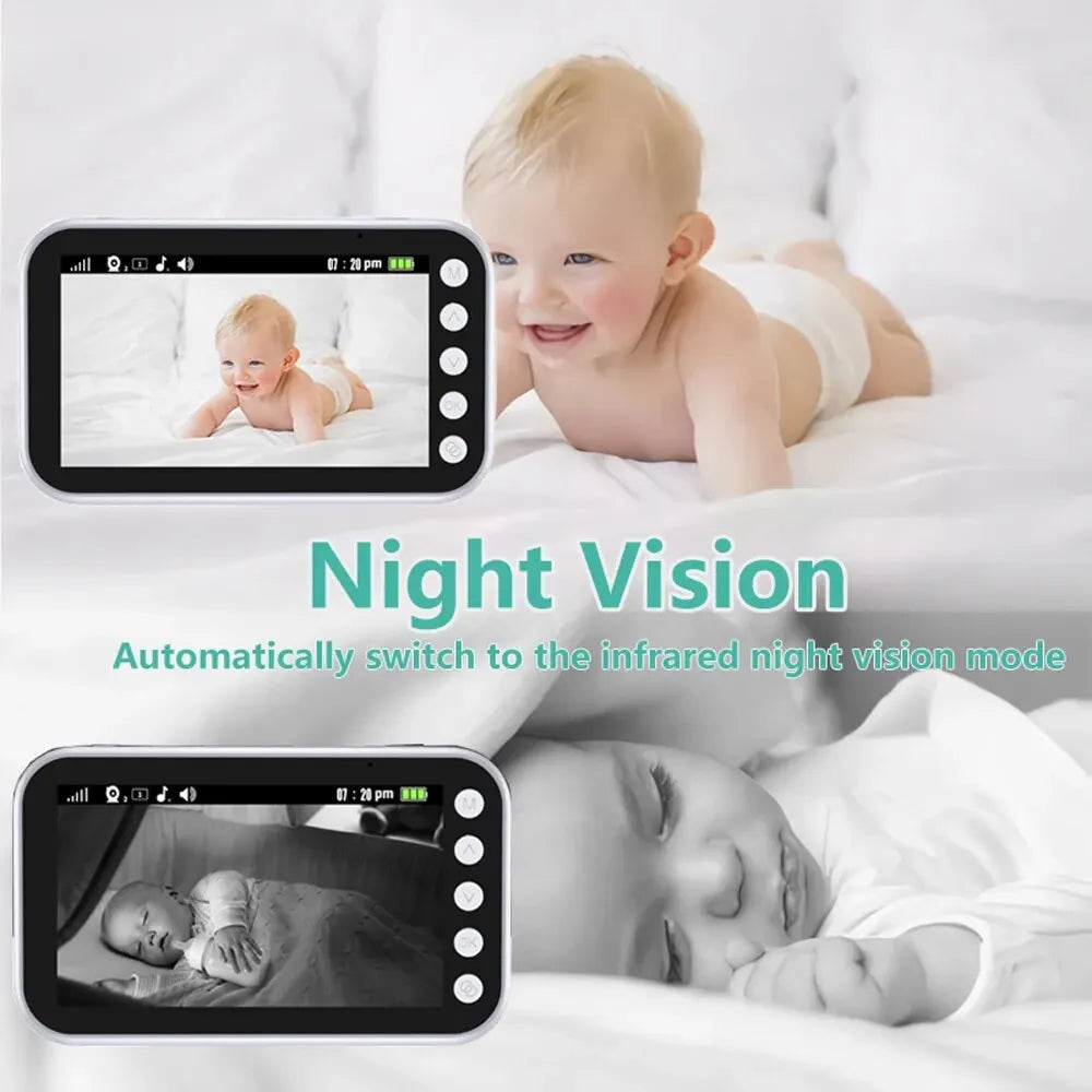 Baby Monitor Überwachung Nachtsicht Musik Nanny Kamera