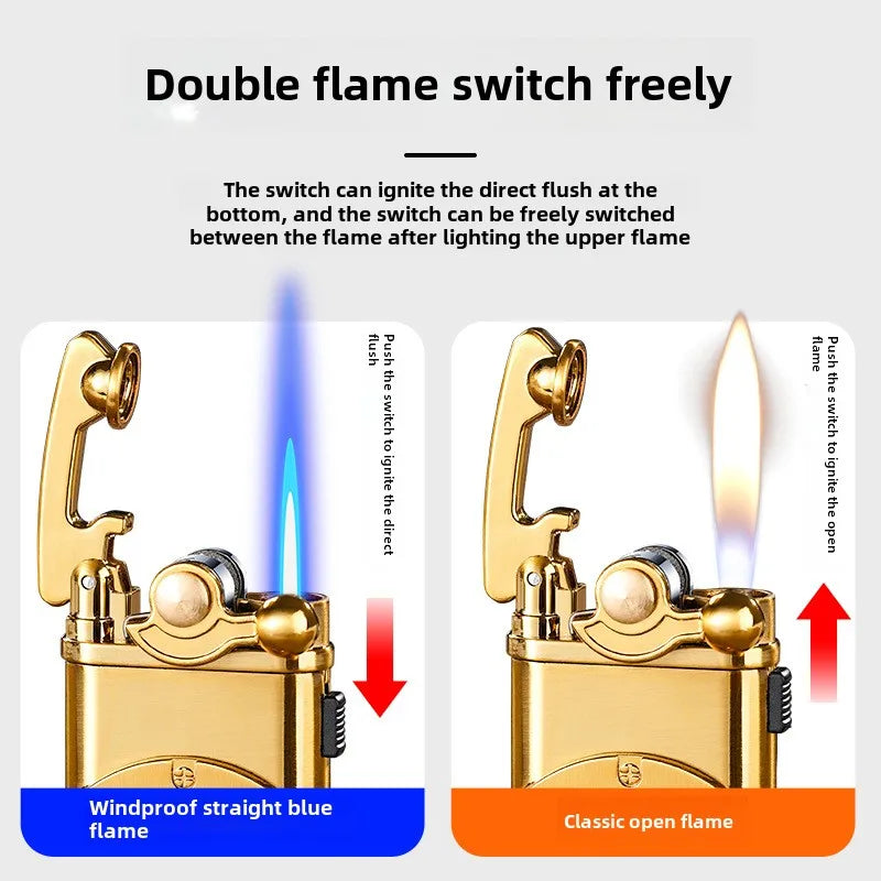 Dual Flame Inferno Winddichter Feuerzeug | Karnz