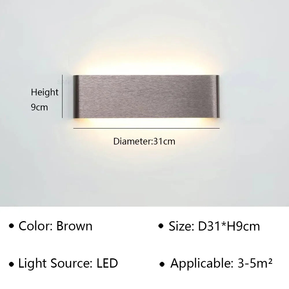 Karnz | LumiEra Moderne LED Wandleuchte | Stilvolles Design | Warmweißes Licht für Schlafzimmer, Flur & Badezimmer