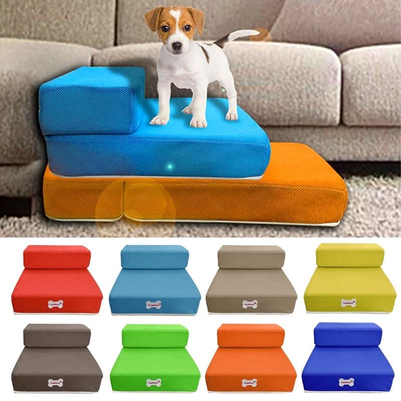 DOGSTEP PRO – Luxus-Hundetreppe für gelenkschonendes Klettern auf Sofa & Bett