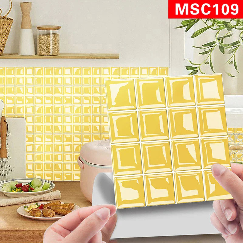 DecoMosaic 3D Mosaik Wandfliesen Aufkleber Karnz