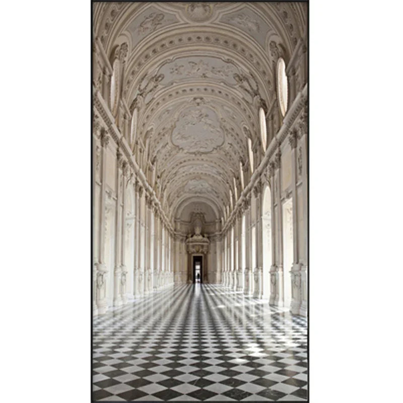 Moderne abstrakte minimalistische Bögen Architektur Wandkunst Fine Art Leinwanddrucke Bilder für Eingangsbereich Foyer Wohnzimmer Home Office Dekor | Karnz