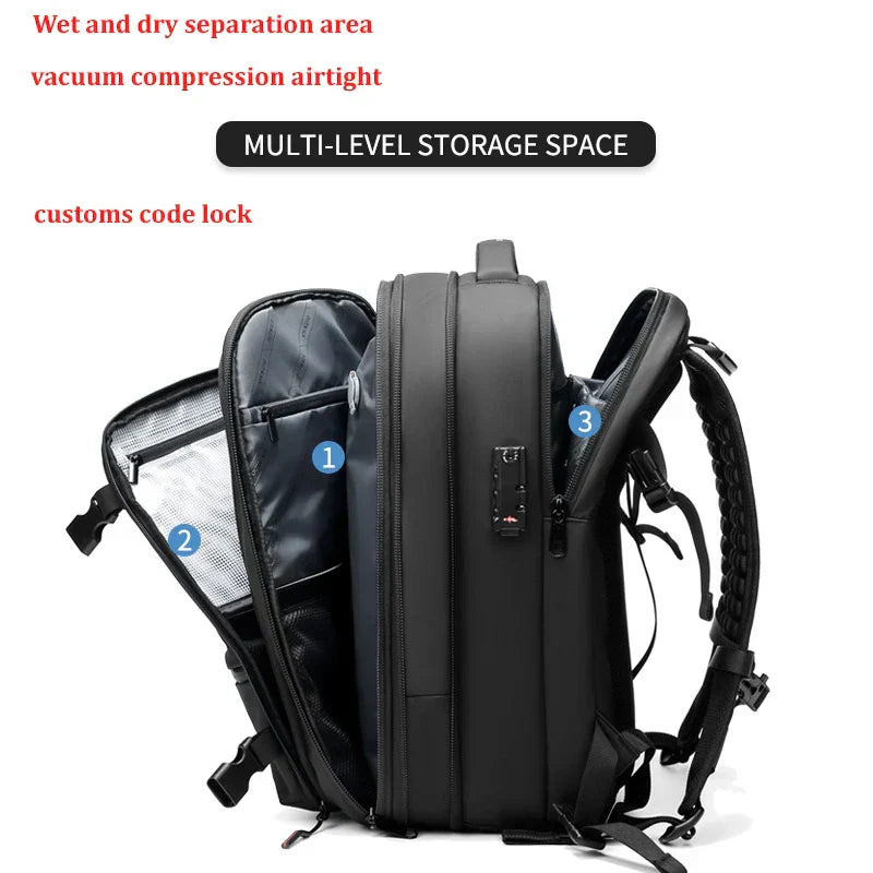 Karnz | Vakuumkompression Ultimative Reise Rucksack