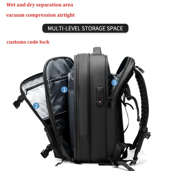 Karnz | Vakuumkompression Ultimative Reise Rucksack