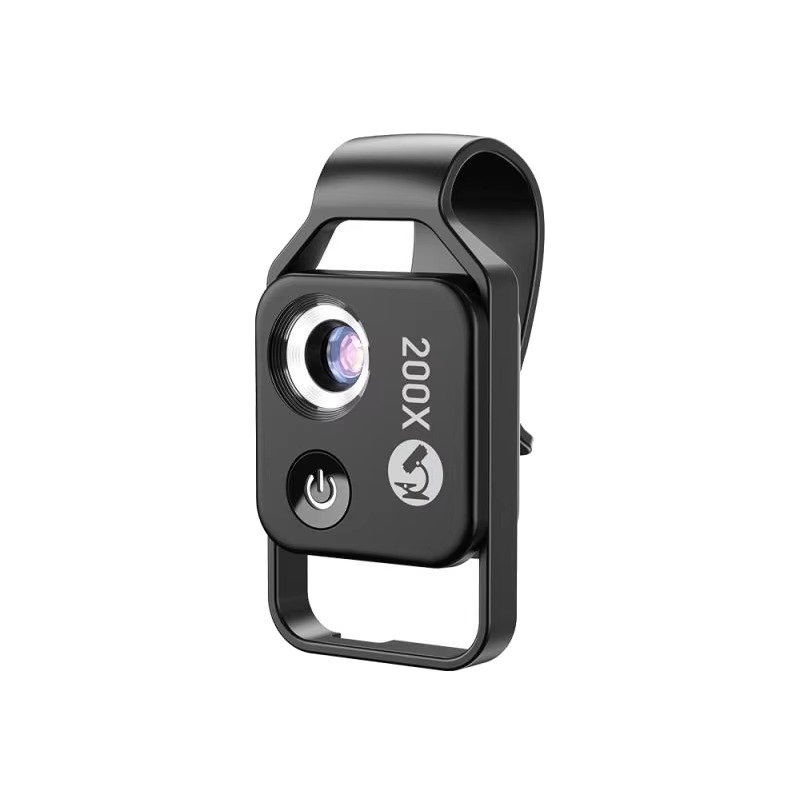 Professionelles 200-fach Zoom-Mikroskopobjektiv für Smartphones mit Clip