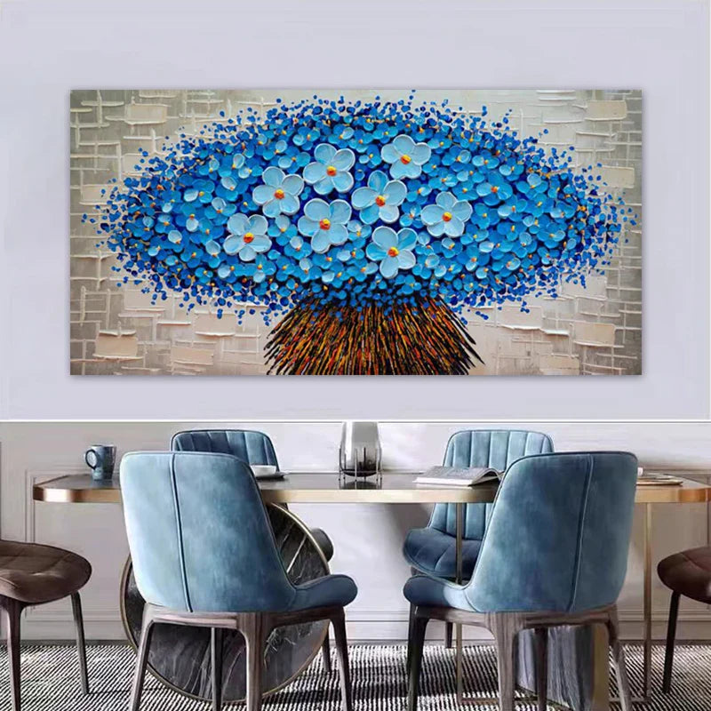Moderne abstrakte Blumenbaum Wandkunst Fine Art Leinwanddrucke Große Größen Bilder Für Wohnzimmer Schlafzimmer Home Office Kunstdekoration | Karnz