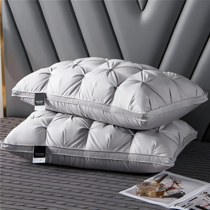 Hotelkissen mit Daunenfüllung – Luxuriös und Komfortabel | Modernes Design für Schlafzimmer und Wohnzimmer | Karnz