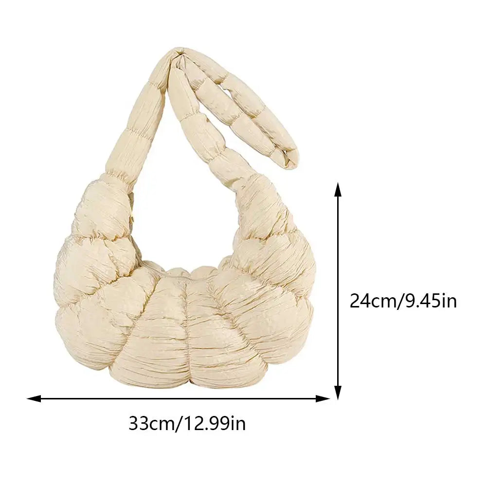 Puff Croissant Schultertasche