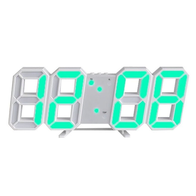 GlowLuxe - Stilvolle 3D LED Wand Uhr | Karnz
