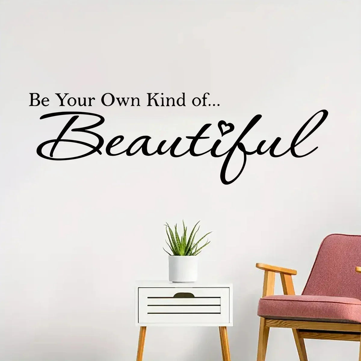 Schöner inspirierender Zitat-Wandaufkleber abnehmbarer Peel-and-Stick-Wortkunst-Wanddekoration für Wohnzimmer Schlafzimmer kreative DIY-Haushaltsdekoration | Karnz