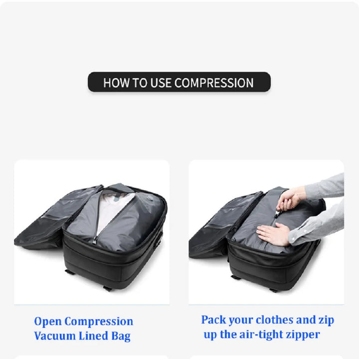 Karnz | Vakuumkompression Ultimative Reise Rucksack