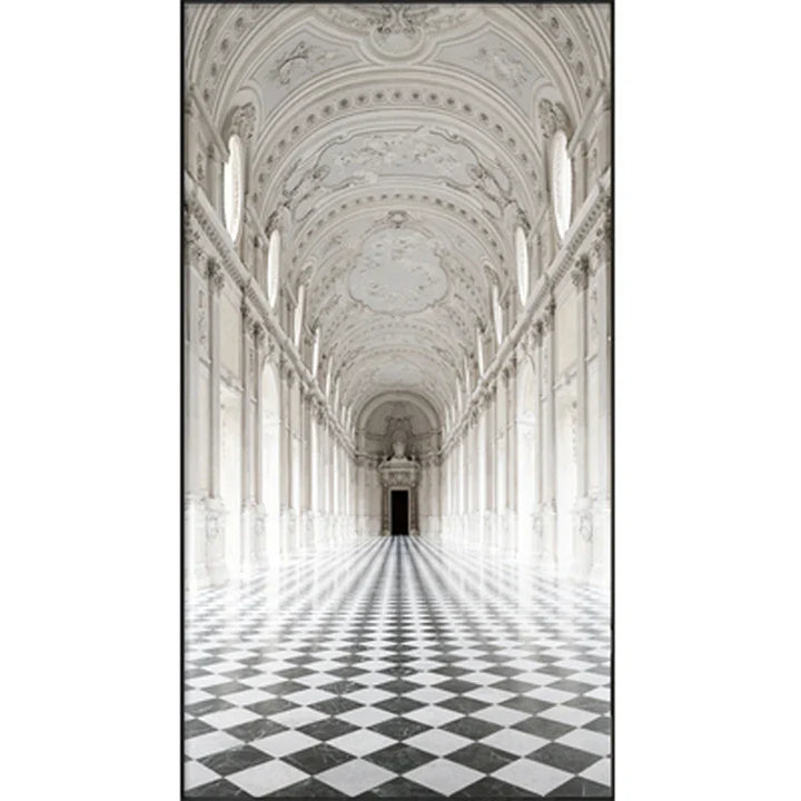 Moderne abstrakte minimalistische Bögen Architektur Wandkunst Fine Art Leinwanddrucke Bilder für Eingangsbereich Foyer Wohnzimmer Home Office Dekor | Karnz
