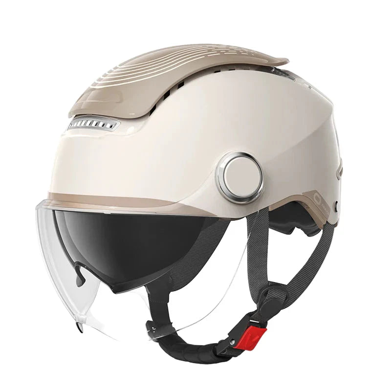 Offener Motorradhelm mit Doppelvisier und atmungsaktivem Sommerdesign – RiderMax